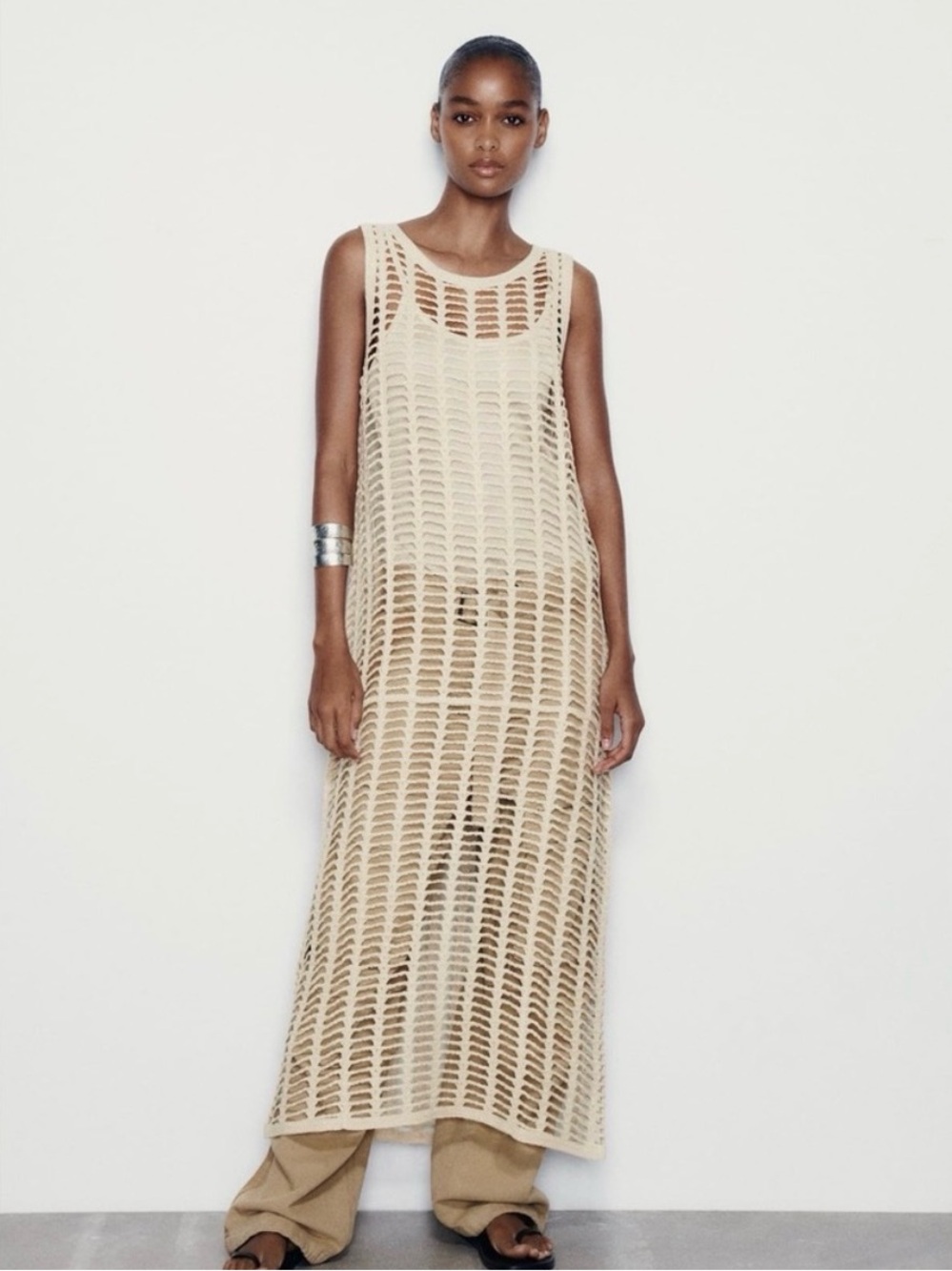 Zara maxi knit dress. Size small. Never worn